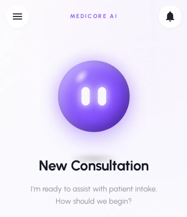 MediCore AI project interface